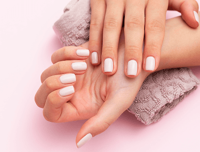 Professional nail treatment and manicure